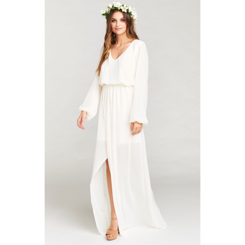 Show Me Your MuMu White Wedding Dress
